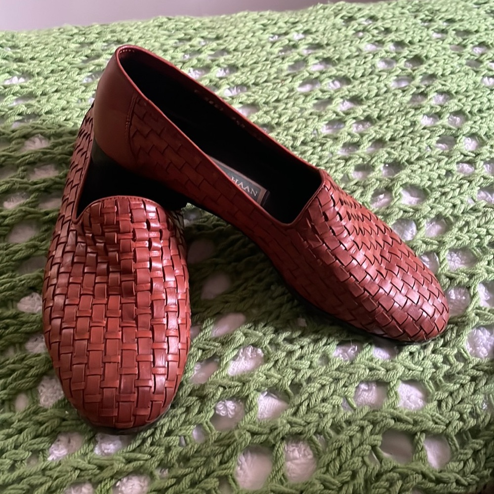 Cole Haan woven leather loafer